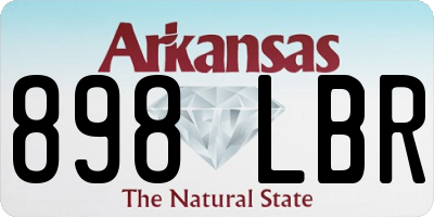 AR license plate 898LBR