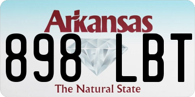 AR license plate 898LBT