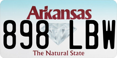 AR license plate 898LBW