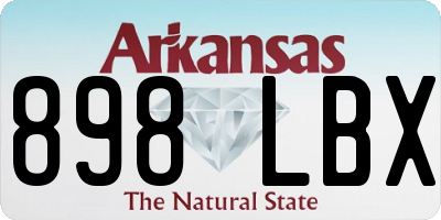 AR license plate 898LBX