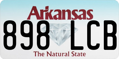 AR license plate 898LCB