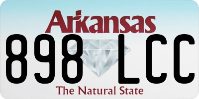 AR license plate 898LCC