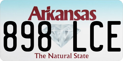 AR license plate 898LCE