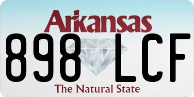 AR license plate 898LCF