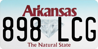 AR license plate 898LCG