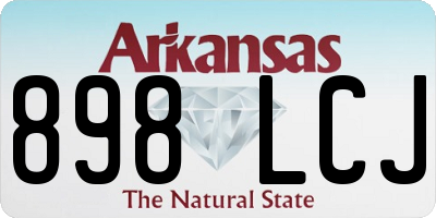 AR license plate 898LCJ