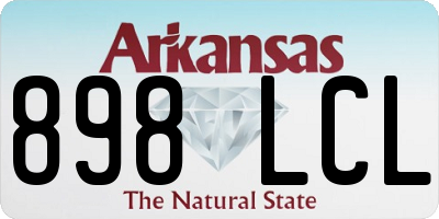 AR license plate 898LCL