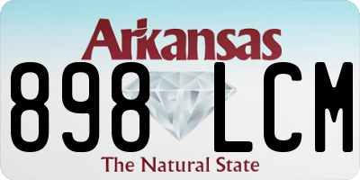 AR license plate 898LCM