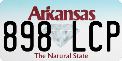 AR license plate 898LCP