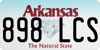 AR license plate 898LCS
