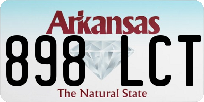 AR license plate 898LCT