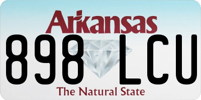AR license plate 898LCU