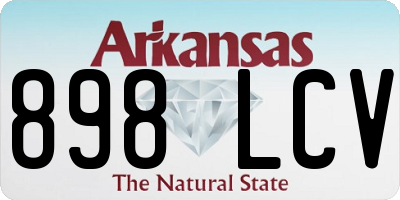 AR license plate 898LCV