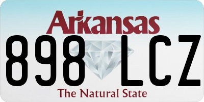 AR license plate 898LCZ