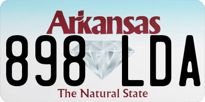 AR license plate 898LDA