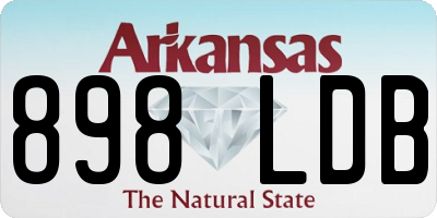 AR license plate 898LDB