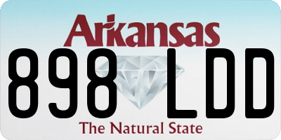 AR license plate 898LDD