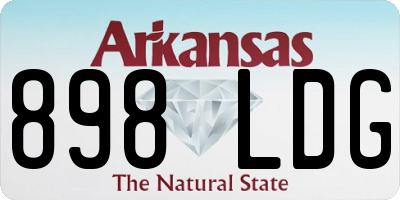 AR license plate 898LDG