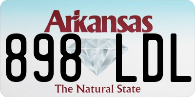 AR license plate 898LDL