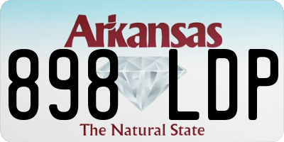 AR license plate 898LDP