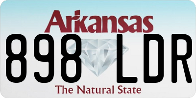 AR license plate 898LDR