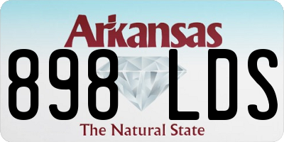 AR license plate 898LDS