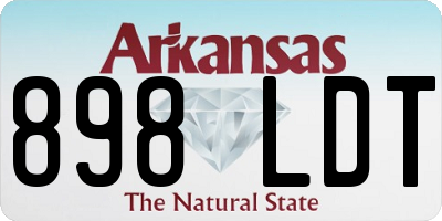 AR license plate 898LDT