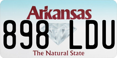 AR license plate 898LDU