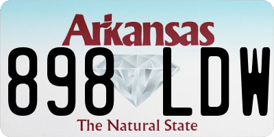 AR license plate 898LDW