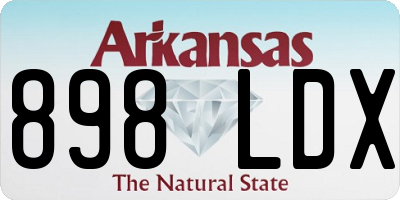 AR license plate 898LDX