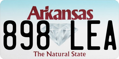AR license plate 898LEA