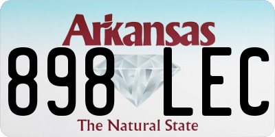 AR license plate 898LEC