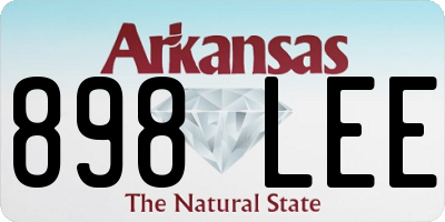 AR license plate 898LEE