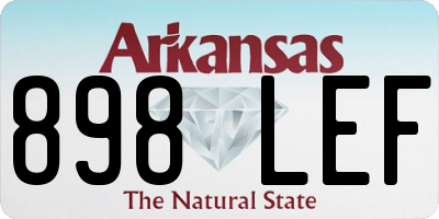 AR license plate 898LEF