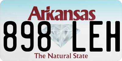 AR license plate 898LEH