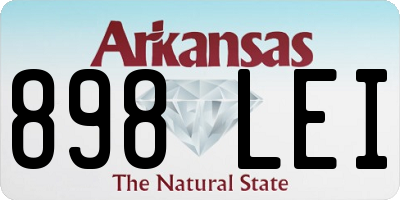 AR license plate 898LEI