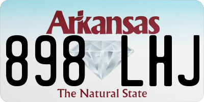 AR license plate 898LHJ