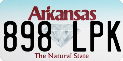 AR license plate 898LPK
