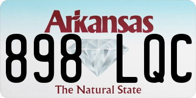 AR license plate 898LQC