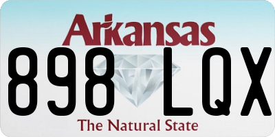 AR license plate 898LQX