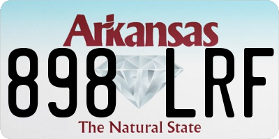 AR license plate 898LRF