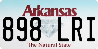 AR license plate 898LRI