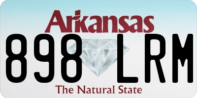 AR license plate 898LRM