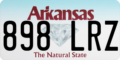 AR license plate 898LRZ