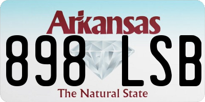 AR license plate 898LSB