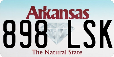 AR license plate 898LSK