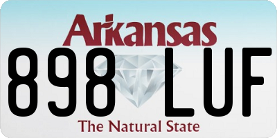AR license plate 898LUF