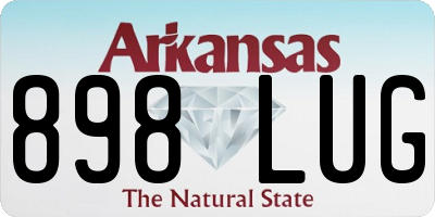 AR license plate 898LUG