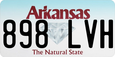 AR license plate 898LVH