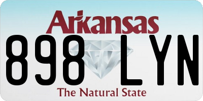 AR license plate 898LYN